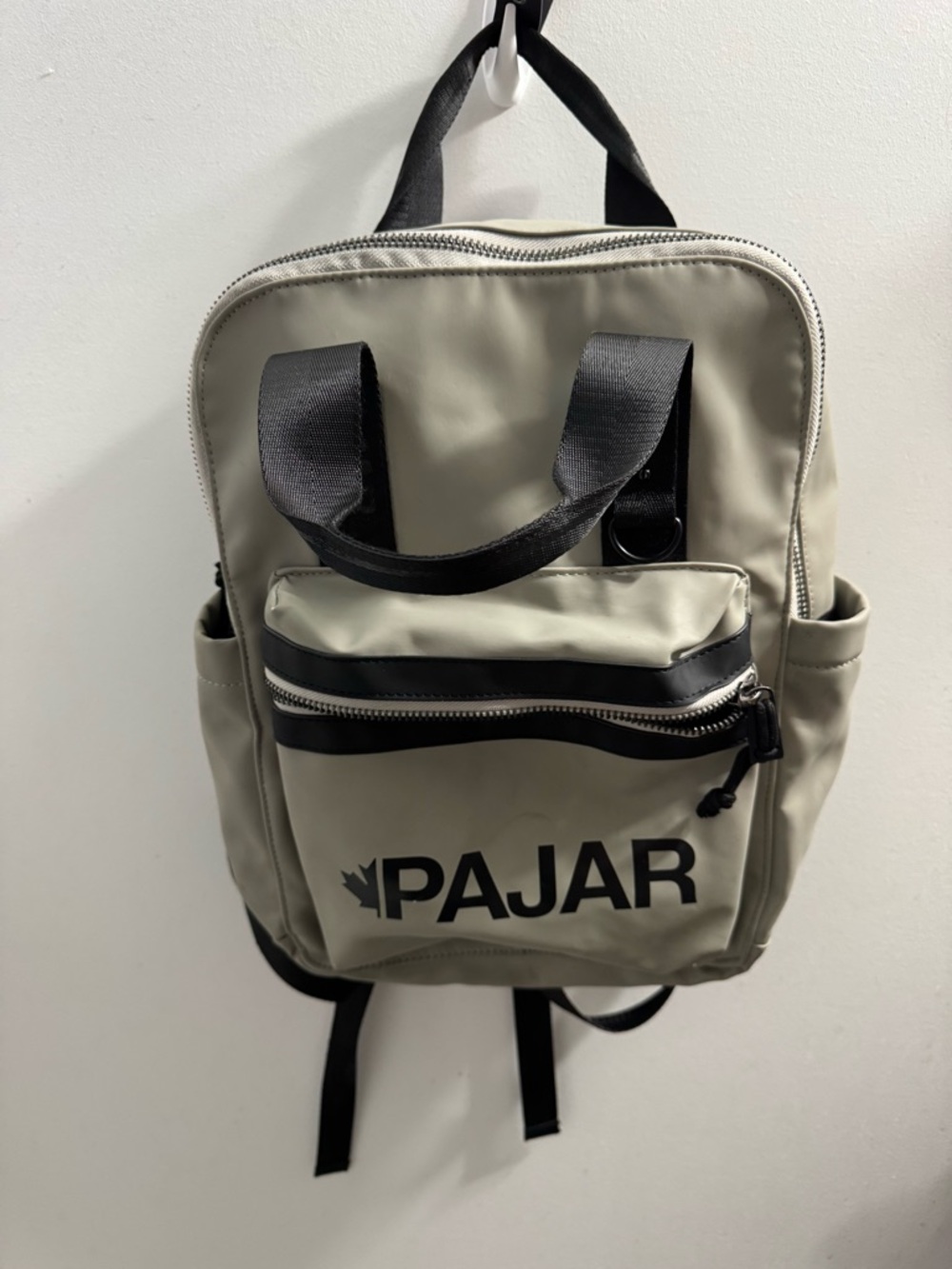 Pajar Taupe and Black Men's Compact Backpack
